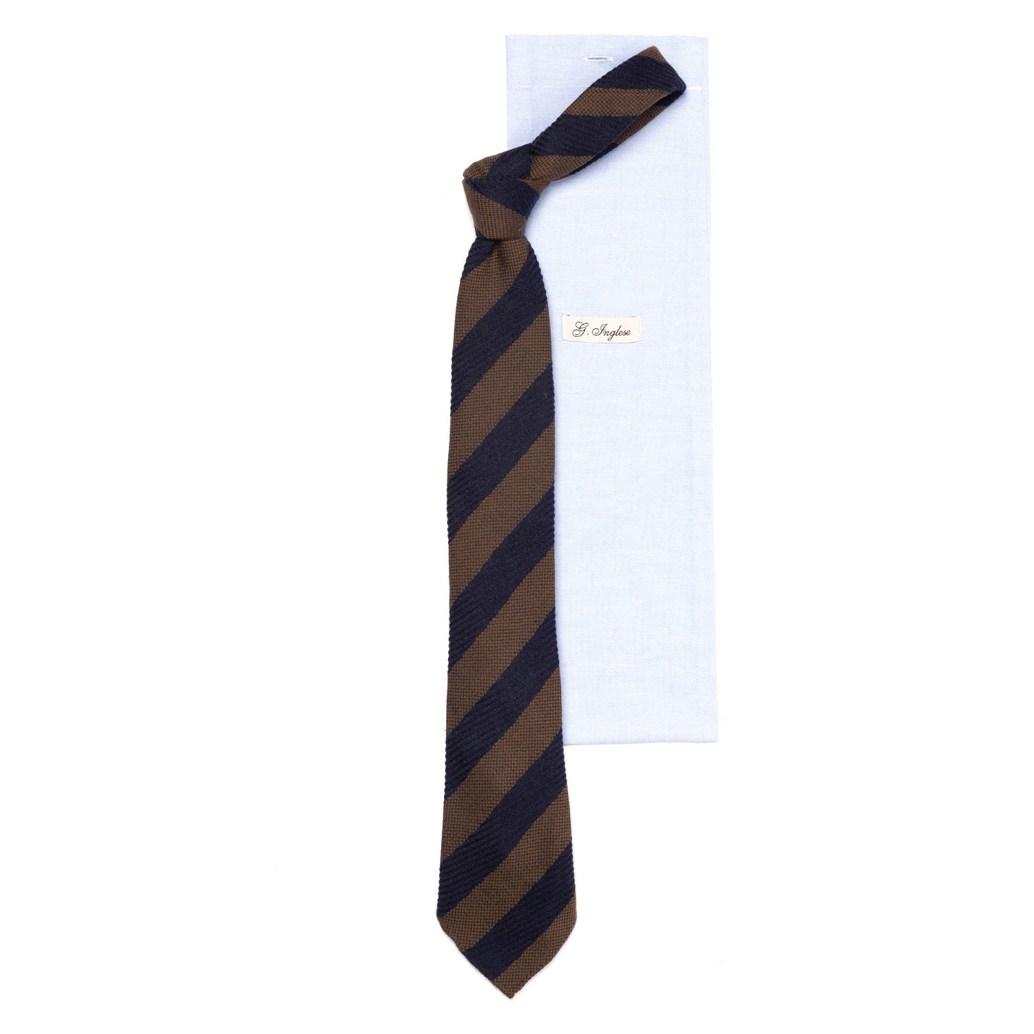 Exclusively for Michael Jondral: Tie "Strisce 10-Pieghe" made of Wool & Silk - hand-rolled